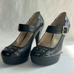 Michael Kors Black Mary Jane heels size 7